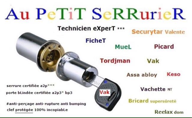 Main d’œuvre - installation de Serrure - remplacement de Cylindre