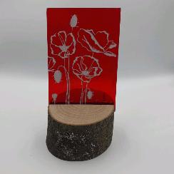 Poppy suncatcher
