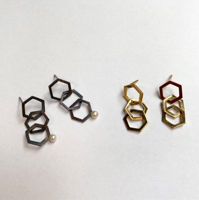 Geometric_Hexagon Earrings