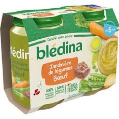 BLEDINA JARDINIERE BOEUF 2x200G 