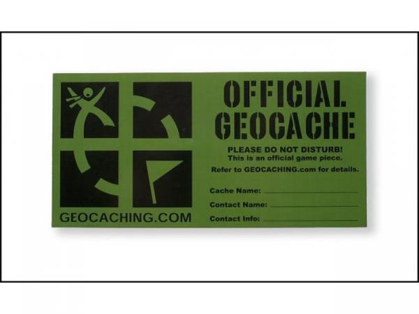 Geocache-Label gross