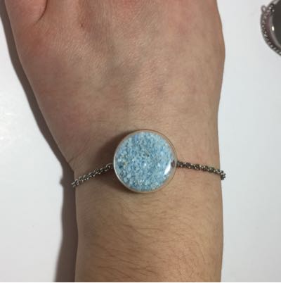 Bracelet Coulissant Petite Bulle De Verre