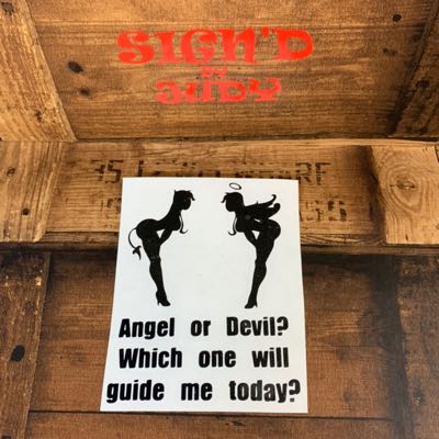Angel Or Devil Sticker 