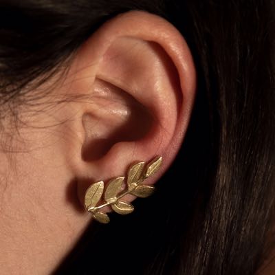 Orecchino Mono Ear Cuff Foglie 