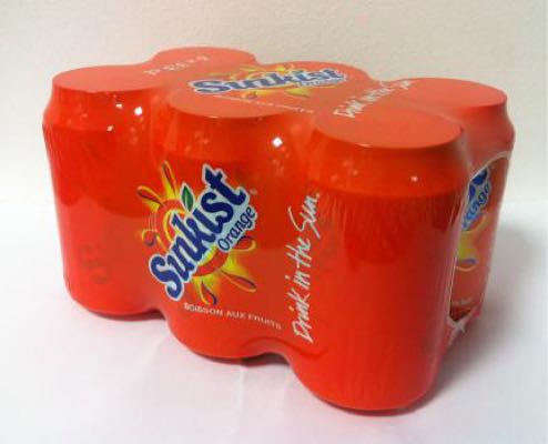 SUNKIST ORANGE 33CL x6 