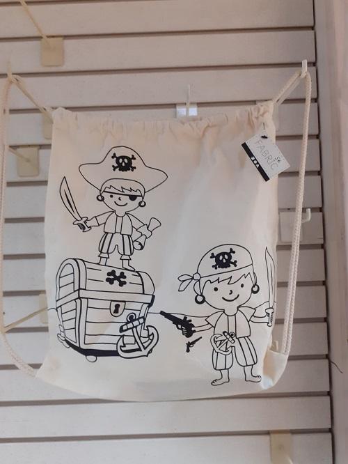 sac pirate à colorier 